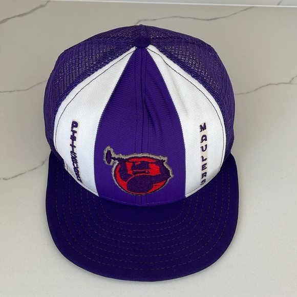 Vintage Pittsburgh Maulers USFL football AJD Snapback Trucker Hat - Picture 3 of 8